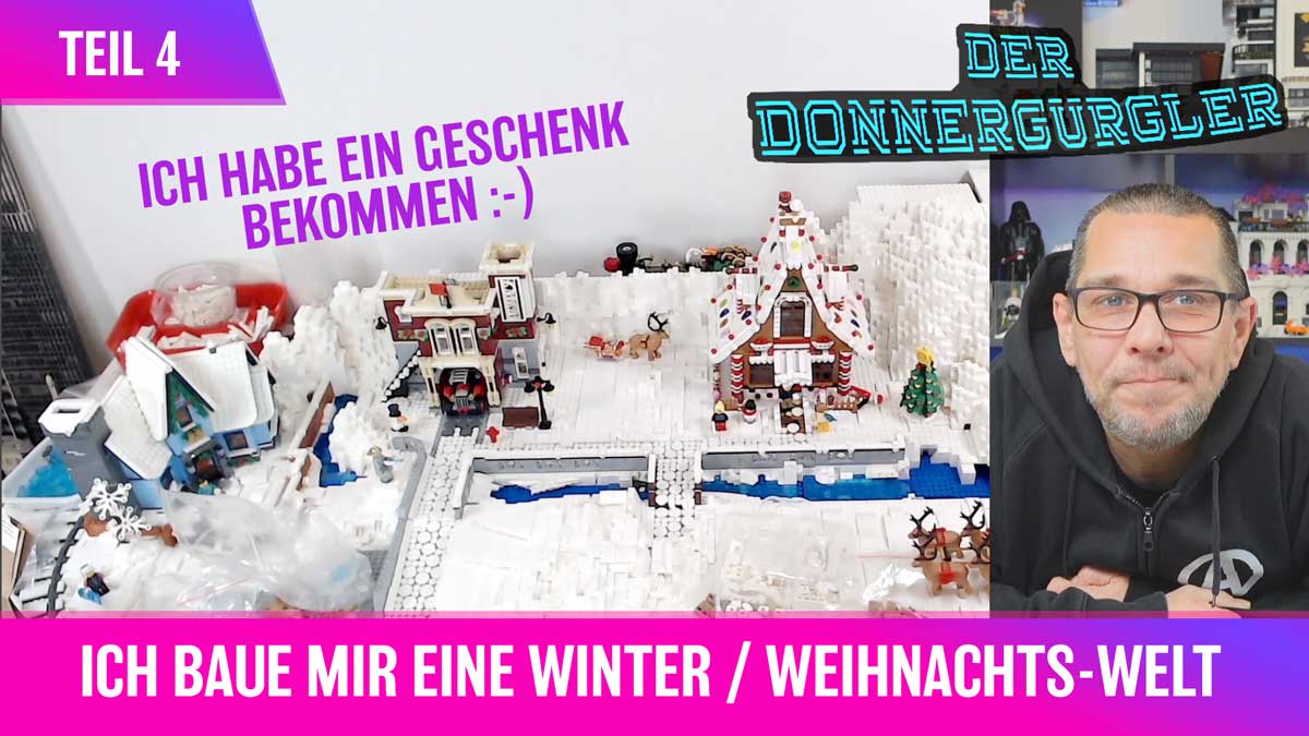 Teil 4 - Ich baue mir eine Klemmbausteine Weihnachtsdiorama - Lego Winter Dorf